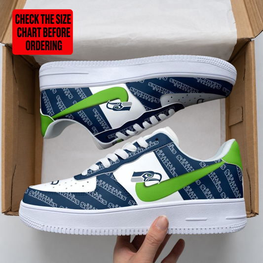 [TOUCHDOWN DEAL] NEW CUSTOMIZED NFL06 SSH SEATTLE SEAHAWKS AF1 SHOES