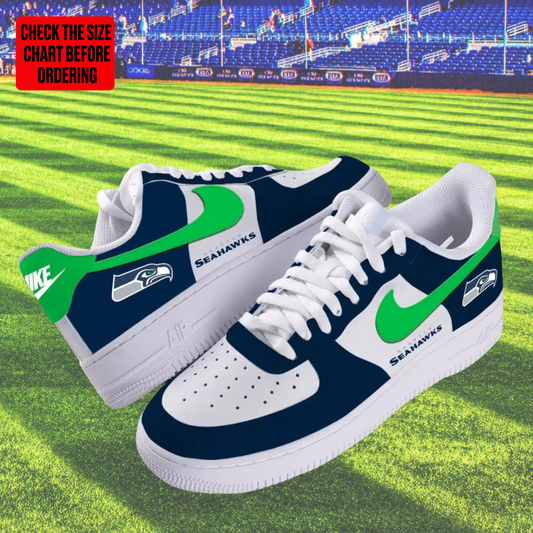 [TOUCHDOWN DEAL] NEW CUSTOMIZED NFL06 SSH SEATTLE SEAHAWKS AF1 SHOES