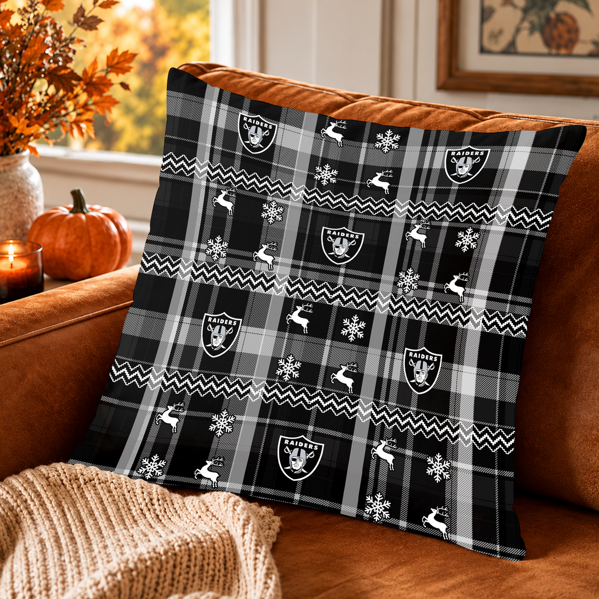 [TOUCHDOWN DEAL] NEW CUSTOMIZED NFL07 LVR THE RAIDERS ENVELOPE PILLOW CASE