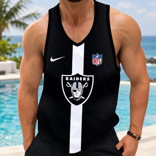 [TOUCHDOWN DEAL] NEW CUSTOMIZED NFL07 LVR LAS VEGAS RAIDERS UNISEX TANK TOP