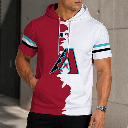 [HOMERUN DEAL] NEW CUSTOMIZED MLB07 ADS ARIZONA DIAMONDBACKS SHORT SLEEVE HOODIE