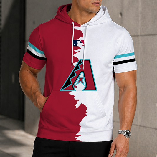 [HOMERUN DEAL] NEW CUSTOMIZED MLB07 ADS ARIZONA DIAMONDBACKS SHORT SLEEVE HOODIE