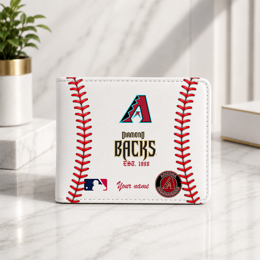 [HOMERUN DEAL] NEW CUSTOMIZED MLB07 ADS ARIZONA DIAMONDBACKS LEATHER WALLET