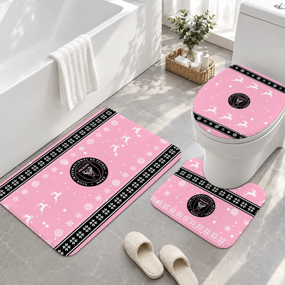 [GOAL DEAL] NEW CUSTOMIZED MLS07 IMC INTER MIAMI CF 3-PIECE BATHROOM RUG SET