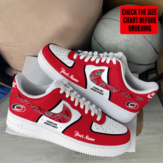 [PUCK DROP DEAL] NEW CUSTOMIZED NHL07 CLH CAROLINA HURRICANES AF1 SHOES
