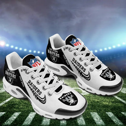 [TOUCHDOWN DEAL] NEW CUSTOMIZED NFL07 LVR LAS VEGAS RAIDERS AIR MAX PLUS SNEAKERS