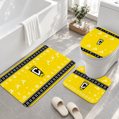 [GOAL DEAL] NEW CUSTOMIZED MLS08 CLC COLUMBUS CREW 3-PIECE BATHROOM RUG SET