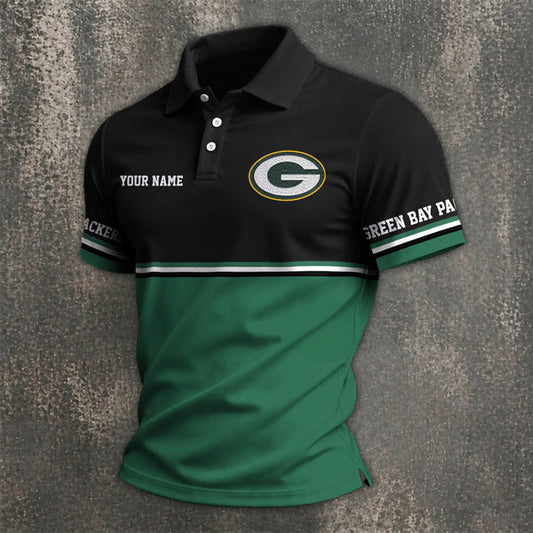 [TOUCHDOWN DEAL] NEW CUSTOMIZED NFL08 GBP GREEN BAY PACKERS POLO SHIRT