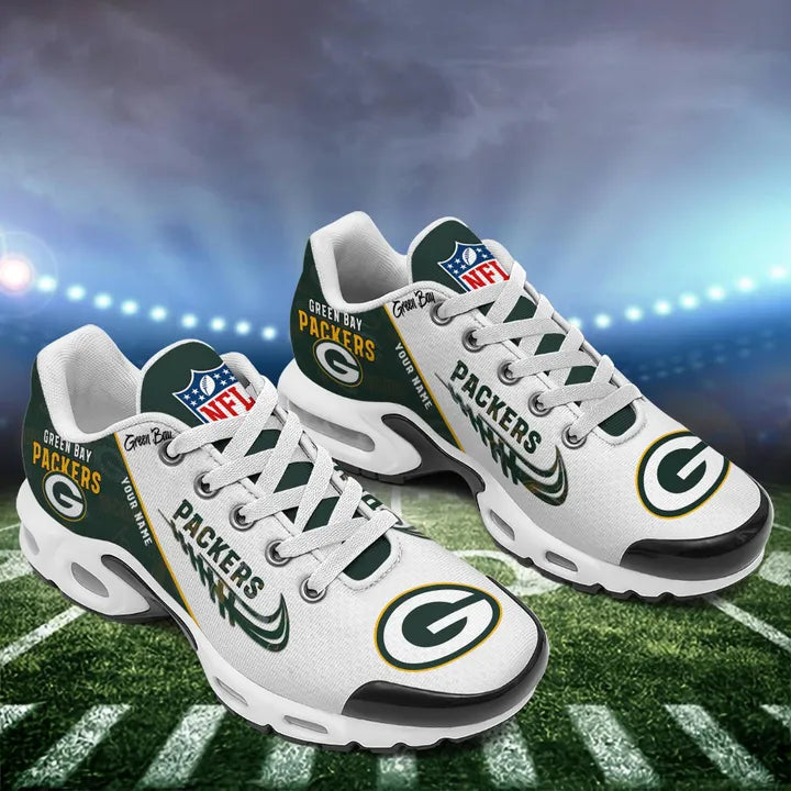 [TOUCHDOWN DEAL] NEW CUSTOMIZED NFL08 GBP GREEN BAY PACKERS AIR MAX PLUS SNEAKERS