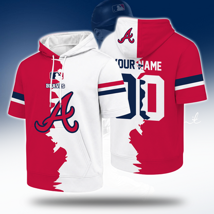 [HOMERUN DEAL] NEW CUSTOMIZED MLB09 ABS ATLANTA BRAVES SHORT SLEEVE HOODIE