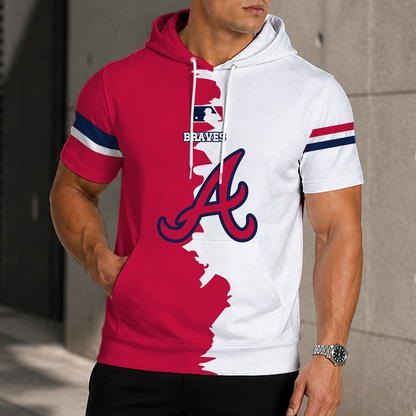 [HOMERUN DEAL] NEW CUSTOMIZED MLB09 ABS ATLANTA BRAVES SHORT SLEEVE HOODIE