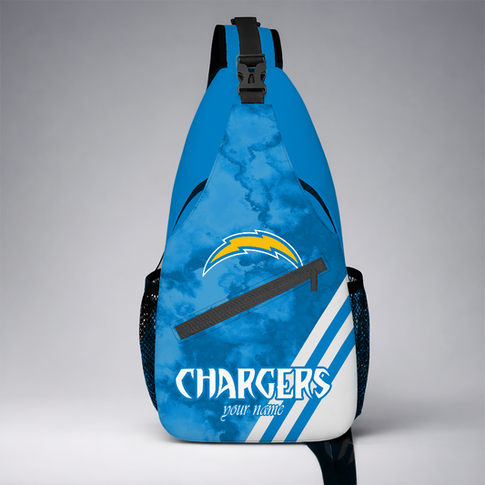 [TOUCHDOWN DEAL] NEW CUSTOMIZED NFL09 LAC LOS ANGELES CHARGERS SLING BAG