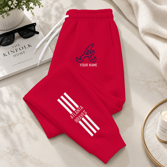 [HOMERUN DEAL] NEW CUSTOMIZED MLB09 ABS ATLANTA BRAVES SWEATPANTS
