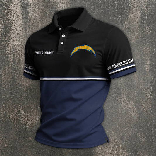 [TOUCHDOWN DEAL] NEW CUSTOMIZED NFL09 LAC LOS ANGELES CHARGERS POLO SHIRT