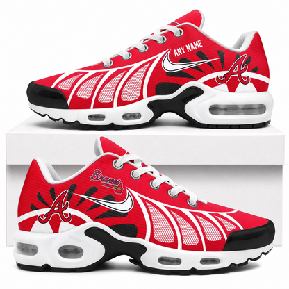 [HOMERUN DEAL] NEW CUSTOMIZED MLB09 ABS ATLANTA BRAVES AIR MAX PLUS SNEAKERS