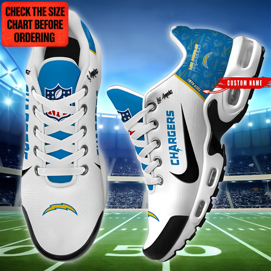 [TOUCHDOWN DEAL] NEW CUSTOMIZED NFL09 LAC LOS ANGELES CHARGERS AIR MAX PLUS SNEAKERS