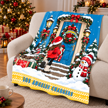 [TOUCHDOWN DEAL] NEW CUSTOMIZED NFL09 LAC THE CHARGERS FLEECE BLANKET
