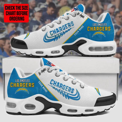 [TOUCHDOWN DEAL] NEW CUSTOMIZED NFL09 LAC LOS ANGELES CHARGERS AIR MAX PLUS SNEAKERS