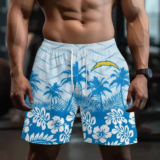 [TOUCHDOWN DEAL] NEW CUSTOMIZED NFL09 LAC LOS ANGELES CHARGERS SHORT PANTS