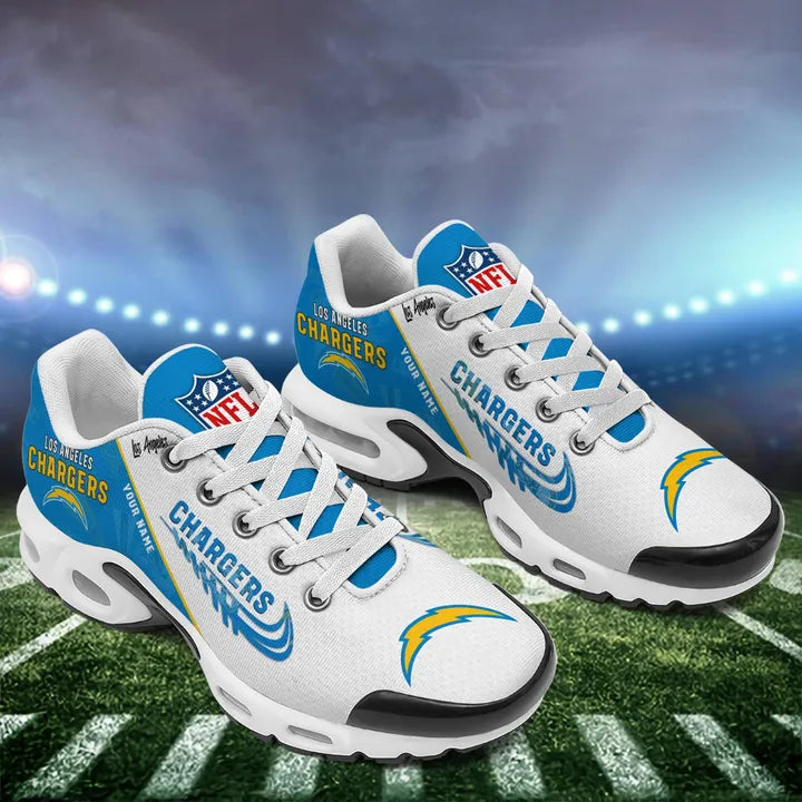 [TOUCHDOWN DEAL] NEW CUSTOMIZED NFL09 LAC LOS ANGELES CHARGERS AIR MAX PLUS SNEAKERS