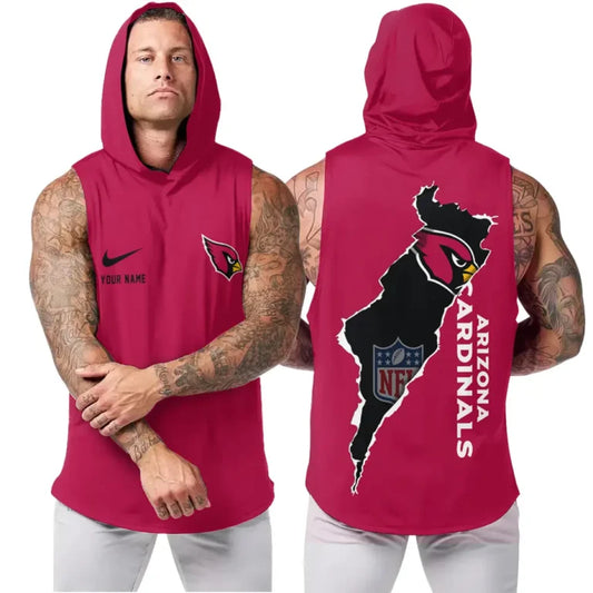 [TOUCHDOWN DEAL] NEW CUSTOMIZED NFL20 ARC ARIZONA CARDINALS HOODED TANK TOP