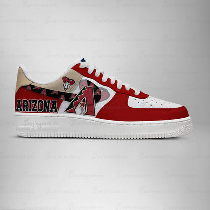 [HOMERUN DEAL] NEW CUSTOMIZED MLB07 AZ DIAMONDBACKS AF1 SHOES