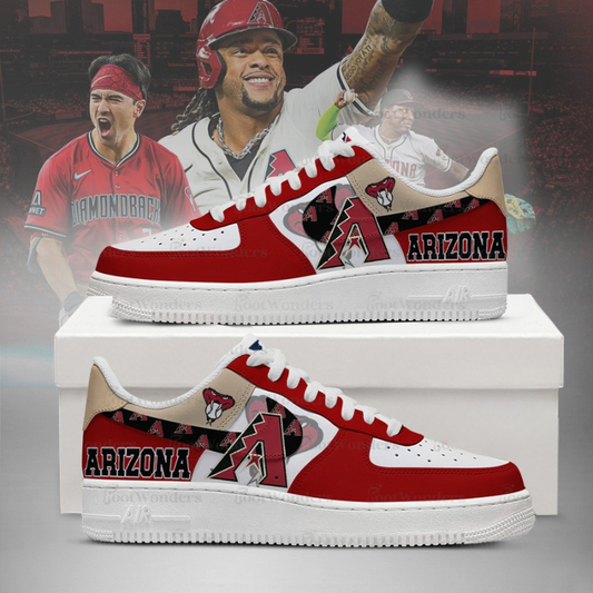 [HOMERUN DEAL] NEW CUSTOMIZED MLB07 AZ DIAMONDBACKS AF1 SHOES