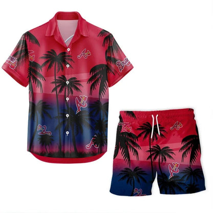 [HOMERUN DEAL] NEW CUSTOMIZED MLB09 ABS ATLANTA BRAVES UNISEX HAWAIIAN SHIRT & SHORTS SET
