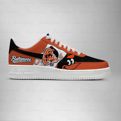 [HOMERUN DEAL] NEW CUSTOMIZED MLB25 BT ORIOLES AF1 SHOES