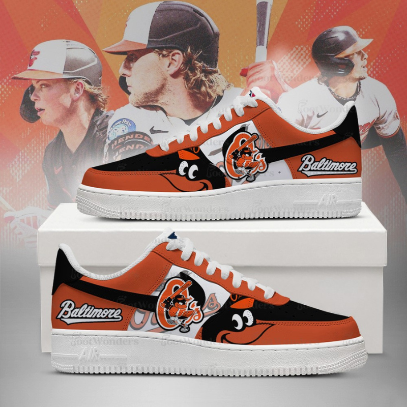 [HOMERUN DEAL] NEW CUSTOMIZED MLB25 BT ORIOLES AF1 SHOES