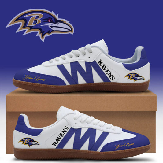 [TOUCHDOWN DEAL] NEW CUSTOMIZED NFL28 BTR BALTIMORE RAVENS CLASSIC SNEAKERS