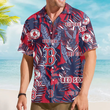 [FLASH SALE] NEW CUSTOMIZED MLB03 BRS BOSTON RED SOX UNISEX HAWAIIAN SHIRT