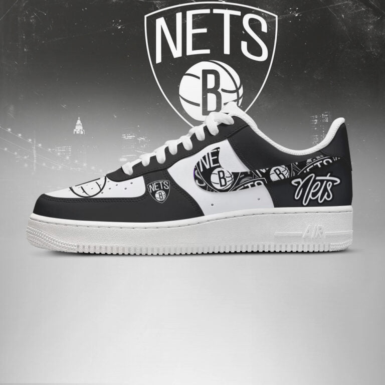 [SLAM DUNK DEAL] NEW CUSTOMIZED NBA25 BNE BROOKLYN NETS AF1 SHOES