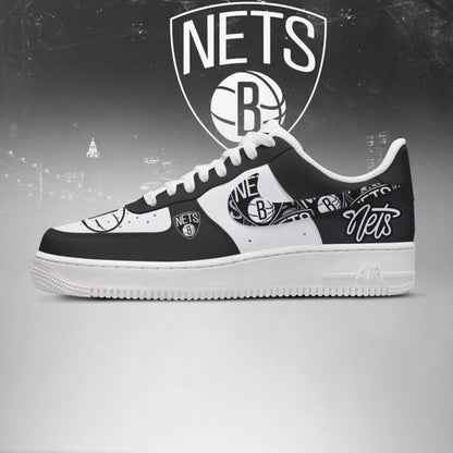[SLAM DUNK DEAL] NEW CUSTOMIZED NBA25 BNE BROOKLYN NETS AF1 SHOES