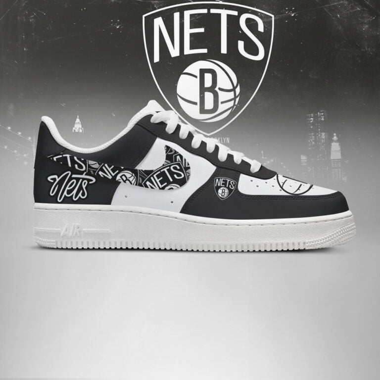 [SLAM DUNK DEAL] NEW CUSTOMIZED NBA25 BNE BROOKLYN NETS AF1 SHOES