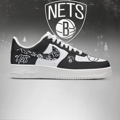 [SLAM DUNK DEAL] NEW CUSTOMIZED NBA25 BNE BROOKLYN NETS AF1 SHOES