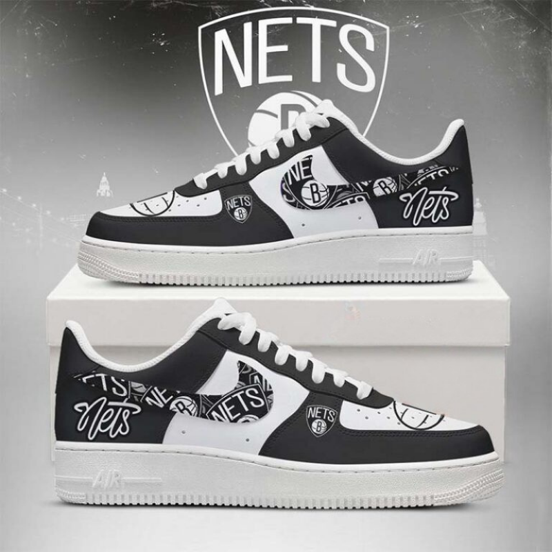 [SLAM DUNK DEAL] NEW CUSTOMIZED NBA25 BNE BROOKLYN NETS AF1 SHOES
