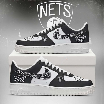 [SLAM DUNK DEAL] NEW CUSTOMIZED NBA25 BNE BROOKLYN NETS AF1 SHOES