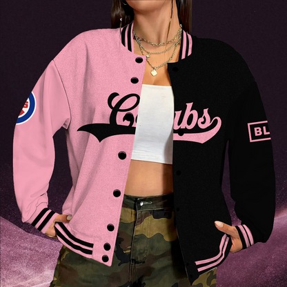[HOMERUN DEAL] NEW CUSTOMIZED MLB04 CCS CHICAGO CUBS SATIN VARSITY & BASEBALL JACKET