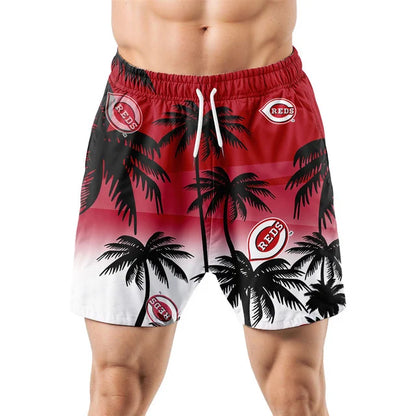 [HOMERUN DEAL] NEW CUSTOMIZED MLB05 CRS CINCINNATI REDS UNISEX HAWAIIAN SHIRT & SHORTS SET