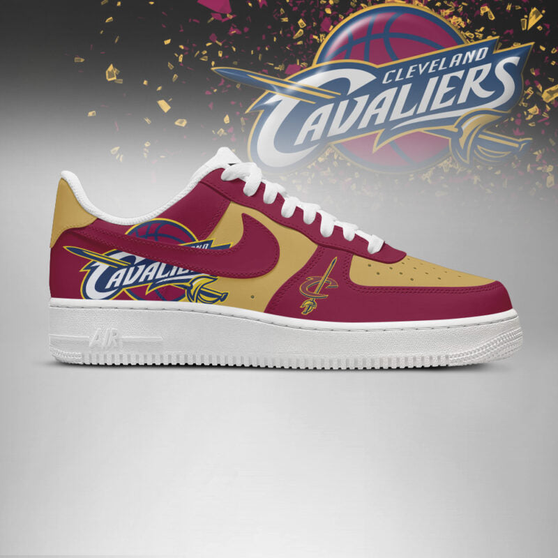 [SLAM DUNK DEAL] NEW CUSTOMIZED NBA02 CCA CLEVELAND CAVALIERS AF1 SHOES