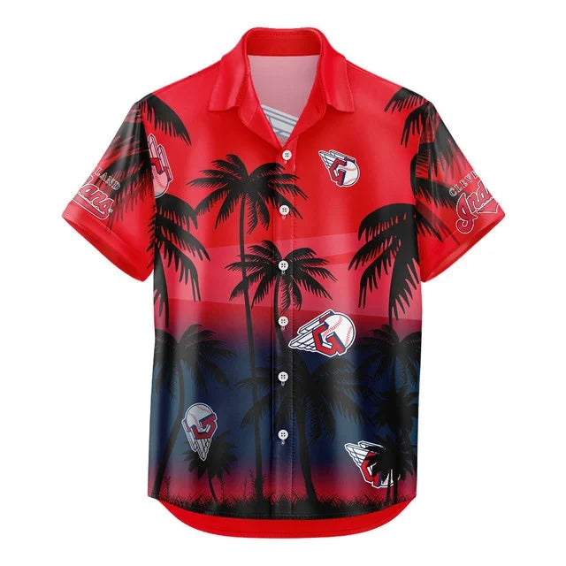 [HOMERUN DEAL] NEW CUSTOMIZED MLB13 CGS CLEVELAND GUARDIANS UNISEX HAWAIIAN SHIRT & SHORTS SET
