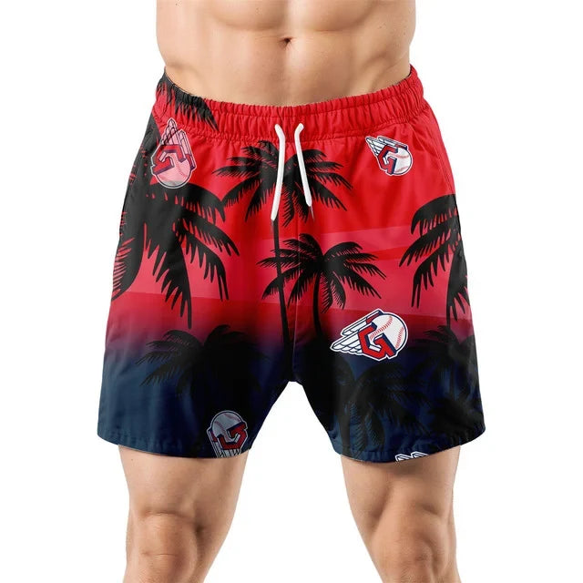 [HOMERUN DEAL] NEW CUSTOMIZED MLB13 CGS CLEVELAND GUARDIANS UNISEX HAWAIIAN SHIRT & SHORTS SET