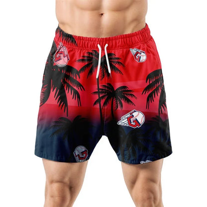 [HOMERUN DEAL] NEW CUSTOMIZED MLB13 CGS CLEVELAND GUARDIANS UNISEX HAWAIIAN SHIRT & SHORTS SET