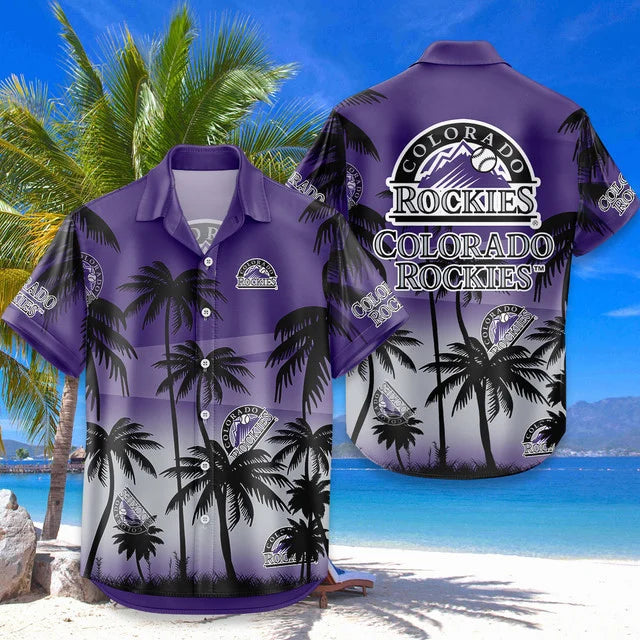 [HOMERUN DEAL] NEW CUSTOMIZED MLB30 COR COLORADO ROCKIES UNISEX HAWAIIAN SHIRT & SHORTS SET