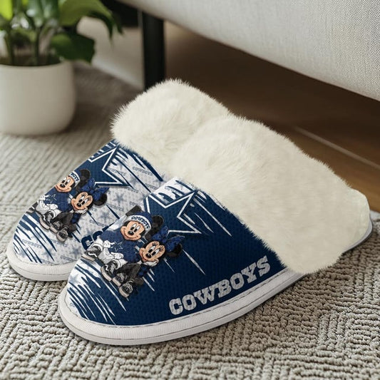 [TOUCHDOWN DEAL] NEW CUSTOMIZED NFL21 DCB DALLAS COWBOYS COTTON SLIPPERS