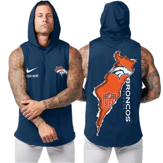 [TOUCHDOWN DEAL] NEW CUSTOMIZED NFL13 DVB DENVER BRONCOS HOODED TANK TOP