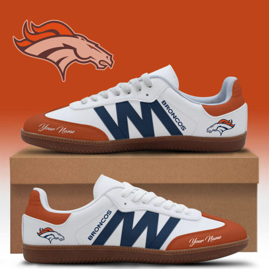 [TOUCHDOWN DEAL] NEW CUSTOMIZED NFL13 DVB DENVER BRONCOS CLASSIC SNEAKERS