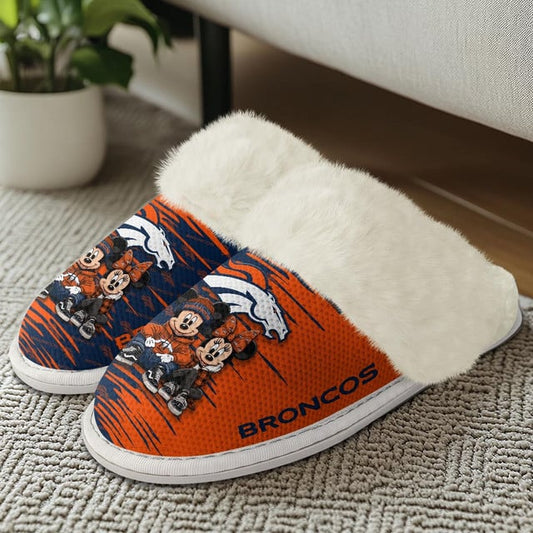 [TOUCHDOWN DEAL] NEW CUSTOMIZED NFL13 DVB DENVER BRONCOS COTTON SLIPPERS