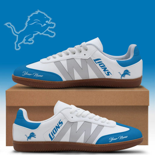 [TOUCHDOWN DEAL] NEW CUSTOMIZED NFL04 DTL DETROIT LIONS CLASSIC SNEAKERS